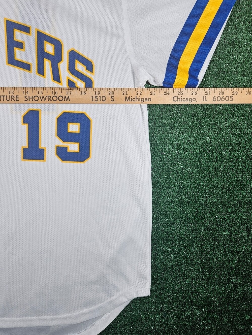 Milwaukee Brewers MLB Baseball Jersey / Colorway - White, Blue, & Yellow / XXL - Picture 3 of 14